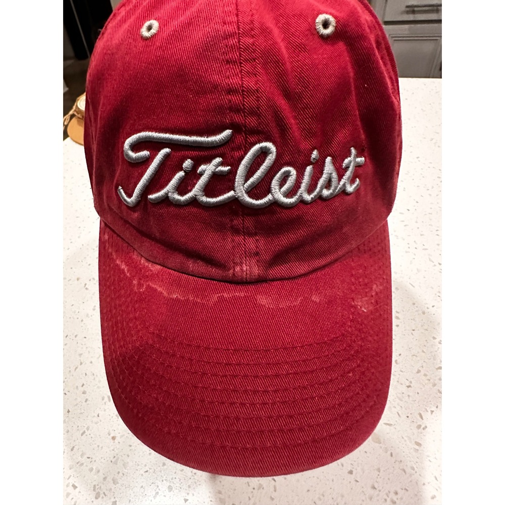 Vintage Titleist Alabama Crimson Tide Hat Twins Enterprise Red Golf Strapback